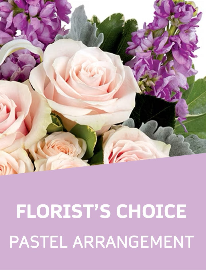 PASTEL FLORIST CHOICE ARRANGEMENT